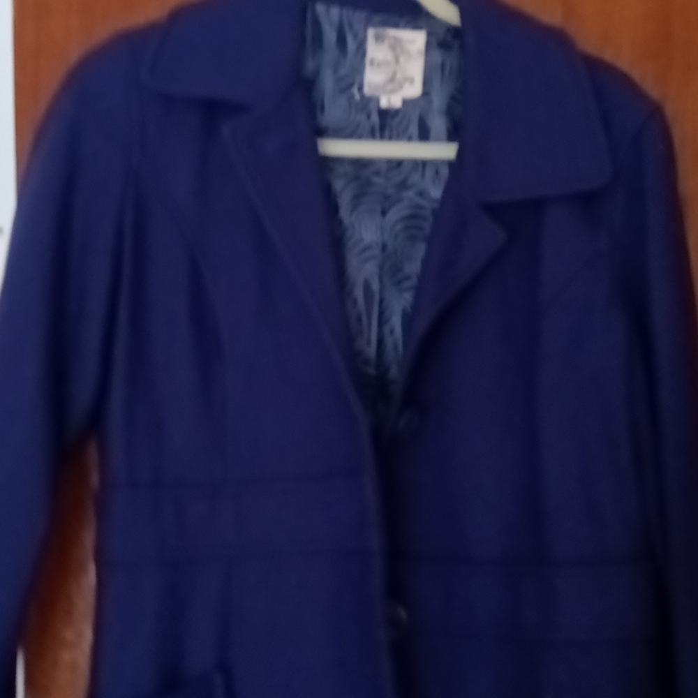 A nice looking blue coat.